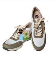 BAMA Damen Sneaker Schuhe Schnürung Gr. 39 H (6) Leder weiß grün Bad Doberan - Landkreis - Bad Doberan Vorschau