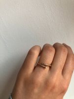 Vergoldeter ring nagel strass 14 kt vergoldet Bayern - Dinkelsbuehl Vorschau