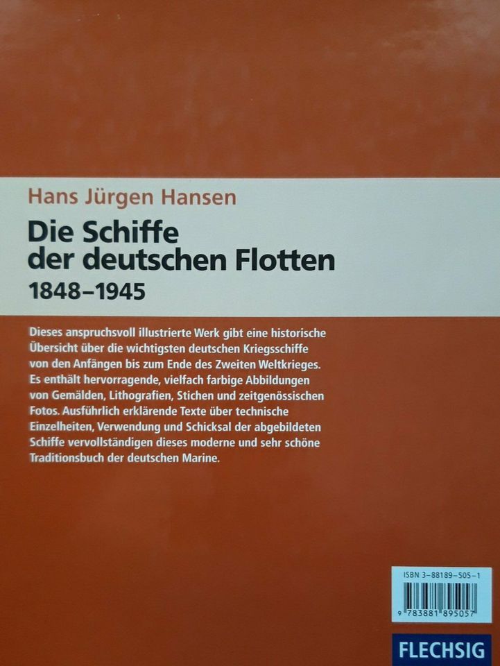 Die Schiffe der deutschen Flotten 1848 - 1945 Gebundene Ausgabe in Hamburg