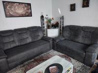 Sofa 2er, 3er, grau, Nappalederiminat- Mikrofaser Kreis Pinneberg - Barmstedt Vorschau