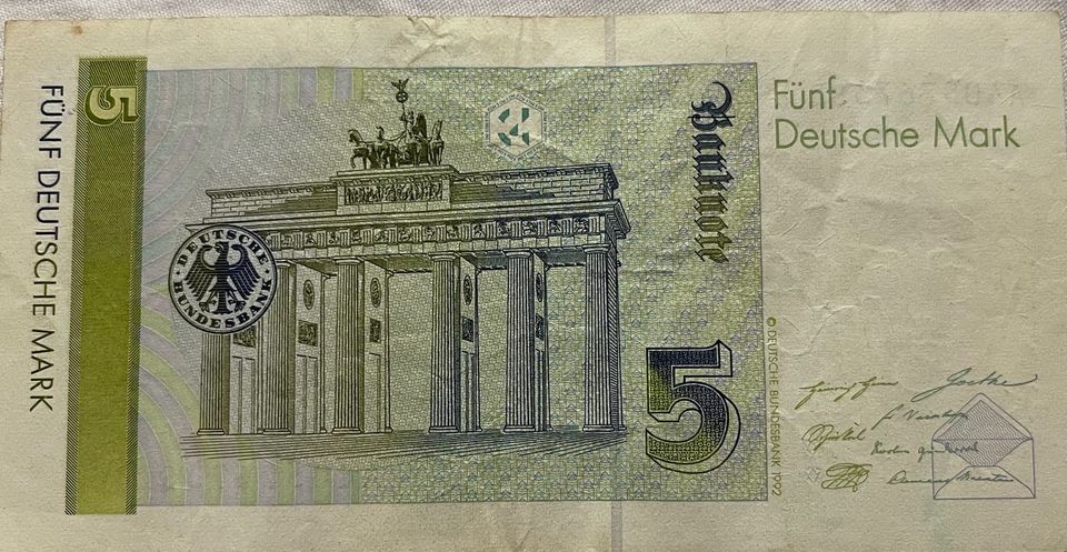 5 Deutsche Mark in Nürnberg (Mittelfr)