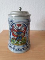 Bierkrug mit Deckel, Fahnenträger, Original GERZ, W. Germany Bayern - Günzburg Vorschau