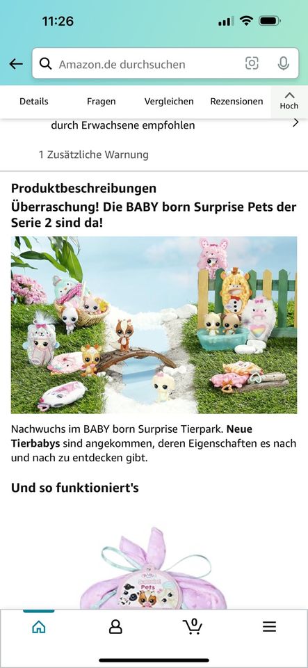 Baby Born Surprise Pets 3 Stück zusammen  mit Versand in Höchstadt