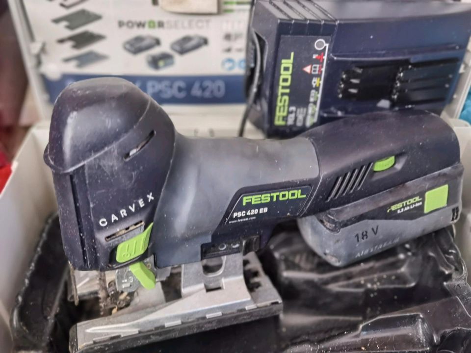 Festool 18v Akku Pendelstichsäge CARVEX PS 420 EB in Essen