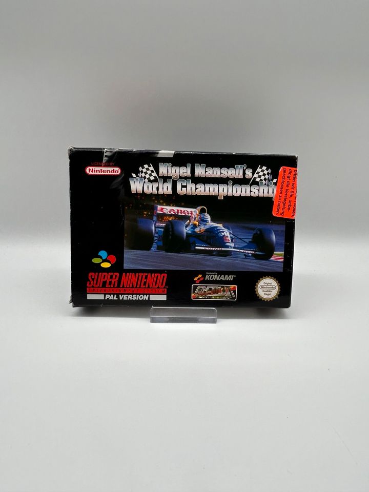 Super Nintendo - SNES - Nigel Mansell‘s World Championship - OVP in Reiskirchen