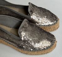 gfz Plateau Espadrilles Sandalen Pailletten Silber Altsilber 36 München - Ludwigsvorstadt-Isarvorstadt Vorschau