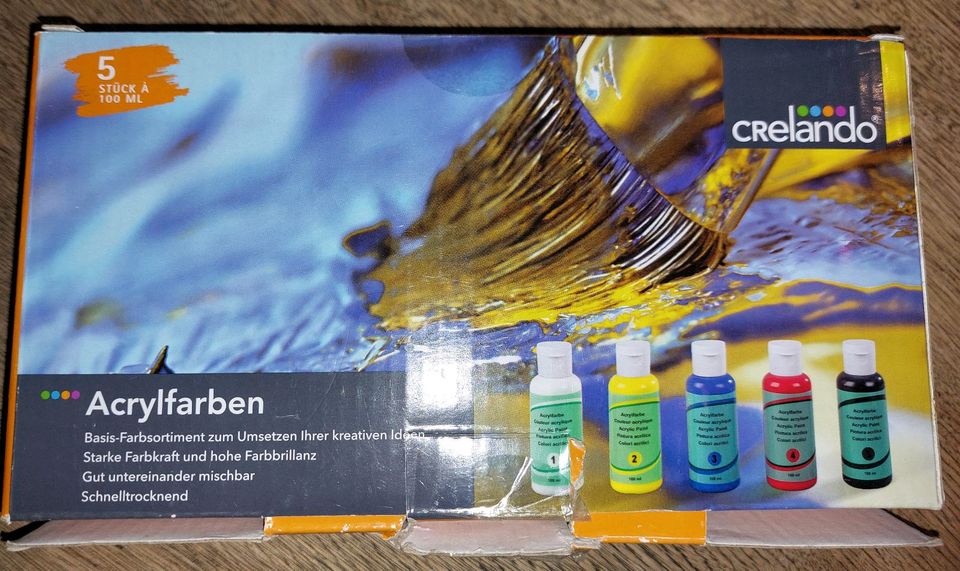 Acrylfarben, Crelando, 5 x 100 ml in Bautzen