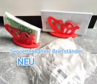 NEU 2 Serviettenständer rot Brief Servietten Büro Schmetterling Hessen - Homberg (Efze) Vorschau