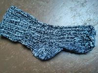 Dicke Wollsocken Gr. 40 schwarz/weiß Handmade Nordrhein-Westfalen - Bad Laasphe Vorschau