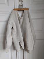 schulterfrei Wollpullover H&M Schwer beige sehr schwer Berlin - Spandau Vorschau