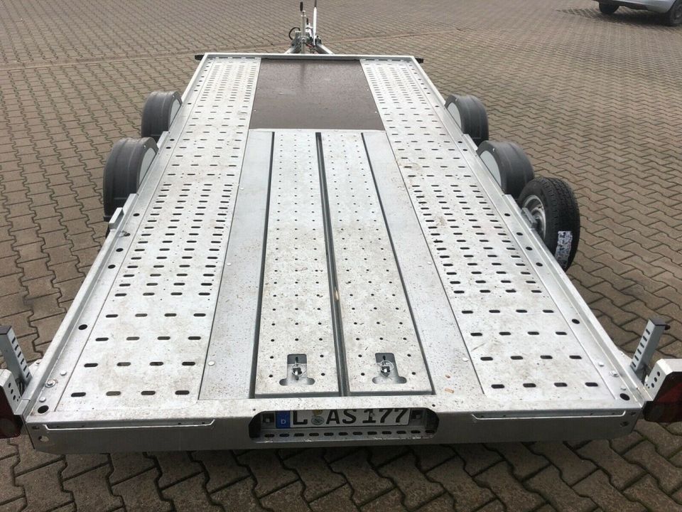 ⭐⭐ kautionsfrei Anhänger mieten ab 10€ Vermietung BrianJamesTrailers 2600kg e-Winde 500x200cm Kfz-Trailer Autotransporter tiefergelegte Autos abschleppen Motorrad Rennwagen BJT in Leipzig