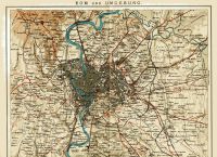 TOPOGRAPHIE - ITALIEN - ROM und UMGEBUNG - STADTPLAN- KARTE- 1903 Berlin - Mitte Vorschau