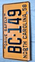 North Carolina License Plate- altes Auto Kennzeichen schild 1958 Innenstadt - Köln Altstadt Vorschau