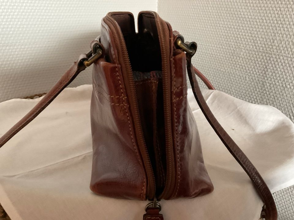 GIUDI Damenhandtasche Leder braun - Made in Itali in Reinbek