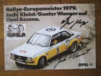 AK Jochi Kleint  Opel Rallye Europameister 1979  Selten 1 Hessen - Steffenberg Vorschau