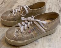 Superga Sneaker Gr 36 Plateau Schuhe Silber Italy 2790 Lame Marke Niedersachsen - Adendorf Vorschau