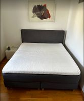 Ikea Boxspringbett Dunvik 180x200 cm grau mit Matratze Frankfurt am Main - Westend Vorschau