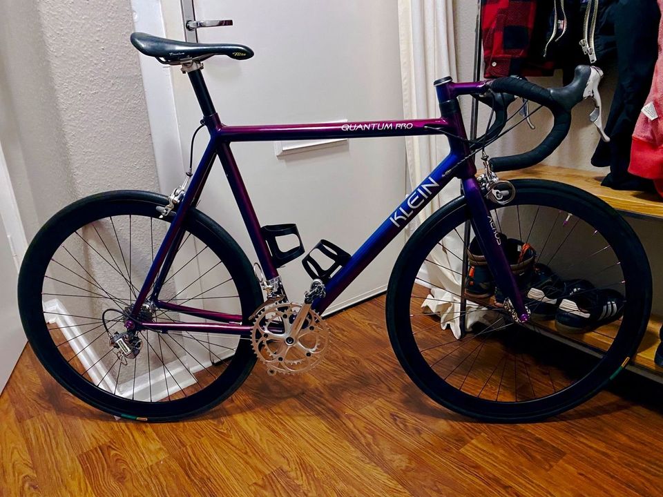 57cm 1995 KLEIN Quantum Pro Fuselage Rahmen Set MC2 Burgundy Blue in  Niedersachsen - Wunstorf | Herrenfahrrad gebraucht kaufen | eBay  Kleinanzeigen ist jetzt Kleinanzeigen