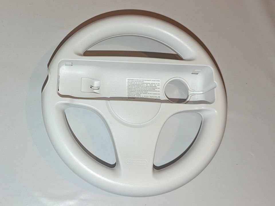Original Nintendo Wii Wheel Lenkrad RVL-024 Weiß Für Wii & Wii-U in Mainz