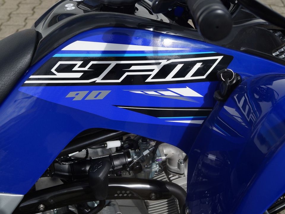 Yamaha YFM90R Racing Blue in Versen