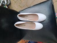 weiße Absatz Schuhe Hessen - Bad König Vorschau