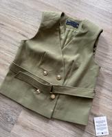 Asos Grüne Leinen Weste Old Money Vintage Niedersachsen - Ganderkesee Vorschau