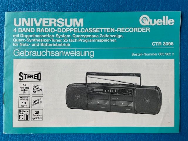 Ghettoblaster in Dießen