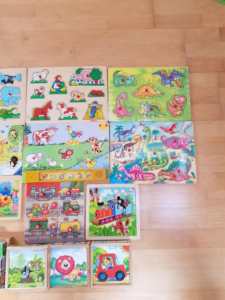 Holz Puzzle und Würfel je 1€ in Niederndodeleben