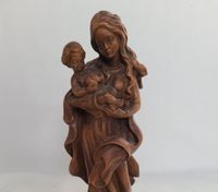 Madonna aus Holz geschnitzt, Maria mit Jesuskind, alt, 25cm München - Trudering-Riem Vorschau