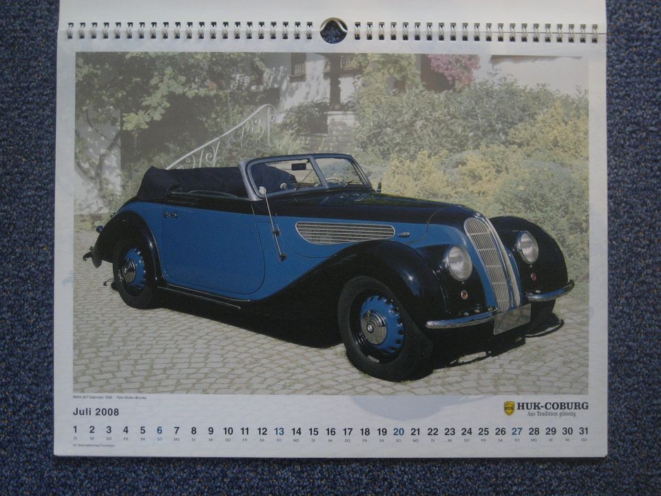 Oldtimer Classic Cars Kalender 2008 HUK in Bonn