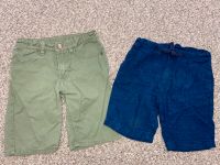 H&M kurze Hose Shorts gr. 110/116 leinen blau grün Nordrhein-Westfalen - Marl Vorschau