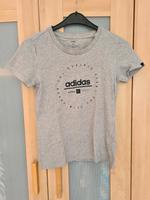 Damen T-Shirt Adidas Gr. 38 / 40 / M hellgrau Hessen - Waldems Vorschau