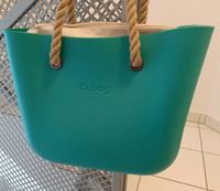 Obag Tasche Classic aqua türkis m Kordelhenkel u Inlay sandfarben Hessen - Hochheim am Main Vorschau