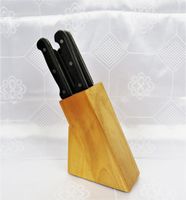 Messerblock aus Holz mit 5 verschiedenen großen Messern Messer Sachsen - Bad Lausick Vorschau