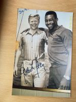 Foto Helmut Haller und Pele mit Autogramm / Unterschrift Bayern - Neusäß Vorschau