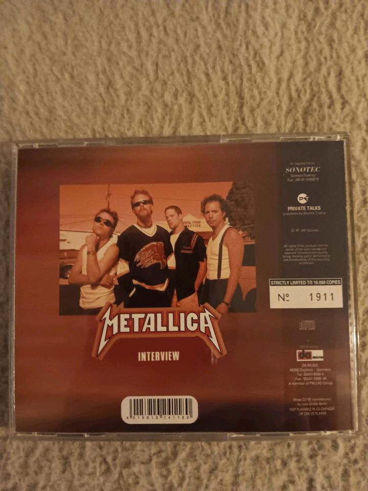 CDs - Metallica - Interview - Limited !!! in Nürnberg (Mittelfr)