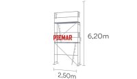 Baugerüst  2,5x6,2 m Gerüst 15,5 qm  Stahl-Gerüst Gerüstbau  # Baden-Württemberg - Schwäbisch Hall Vorschau