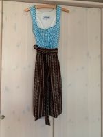 Vintage Dirndl hellblau kariert mit brauner Schürze+Bluse Bayern - Kirchdorf a. Inn Vorschau