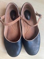 Clarks artisan Leder Ballerinas braun schwarz gold flexible Sohle Brandenburg - Eberswalde Vorschau