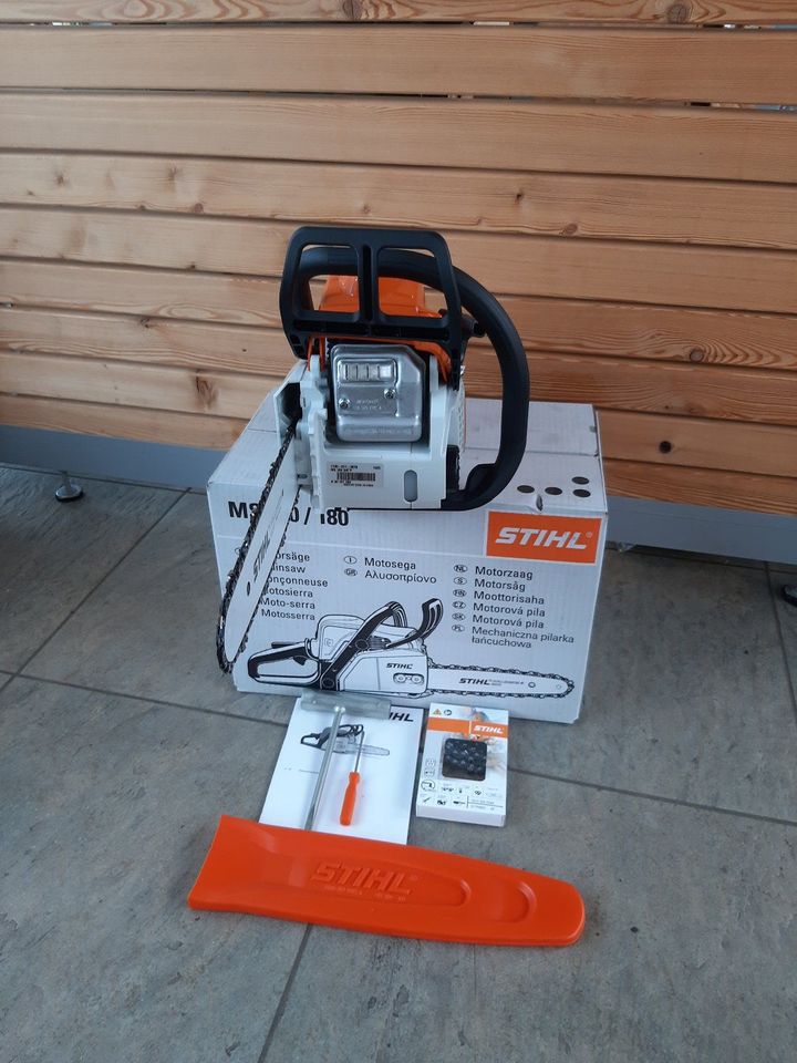 Stihl Motorsäge Kettensäge MS 180 30cm inkl. Stihl Ersatzkette in Korbach