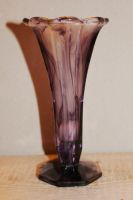 Oralit Vase Walther Art Déco Glas Marmorglas Pressglas Brandenburg - Teichland Vorschau