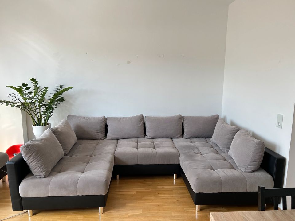 Couch Sofa U-form/ Ecksofa mit Schalffunktion Angebote in München