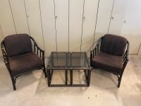 70er Jahre McGuire Bamboo-Chair Lounge Set Hans Kaufeld Bayern - Wehringen Vorschau