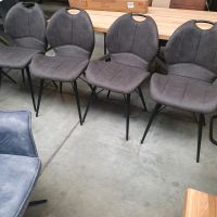 4x Stühle , Vintage anthrazit,   Metallfüsse in schwarz lackiert Bielefeld - Altenhagen Vorschau