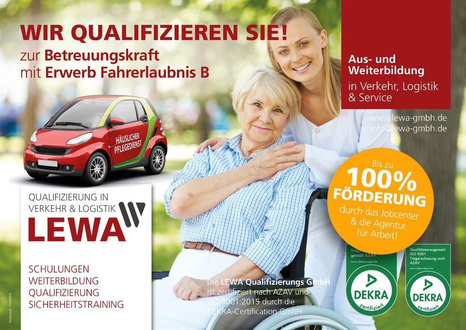 Pflegehelfer/-in mit Fahrerlaubnis Klasse B (PKW) [HB] in Bremen