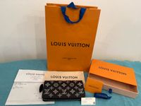 Louis Vuitton Zippy Geldbörse Wallet NM MAhina M81703 silber rosa Hessen - Rodgau Vorschau