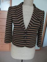Jacke, braun-schwarz-gestreift, Gr. 38 Niedersachsen - Oldenburg Vorschau