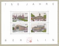 Briefmarken-Block BRD Nr.8 - 750 Jahre Berlin 1987 Saarbrücken-Mitte - Alt-Saarbrücken Vorschau