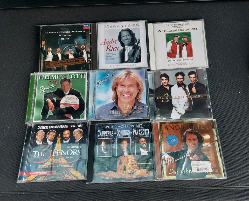 11 CDs  André Rieu, Tenöre,Helmut Lotti, Hinterseer, Herzbuben in Greifenstein