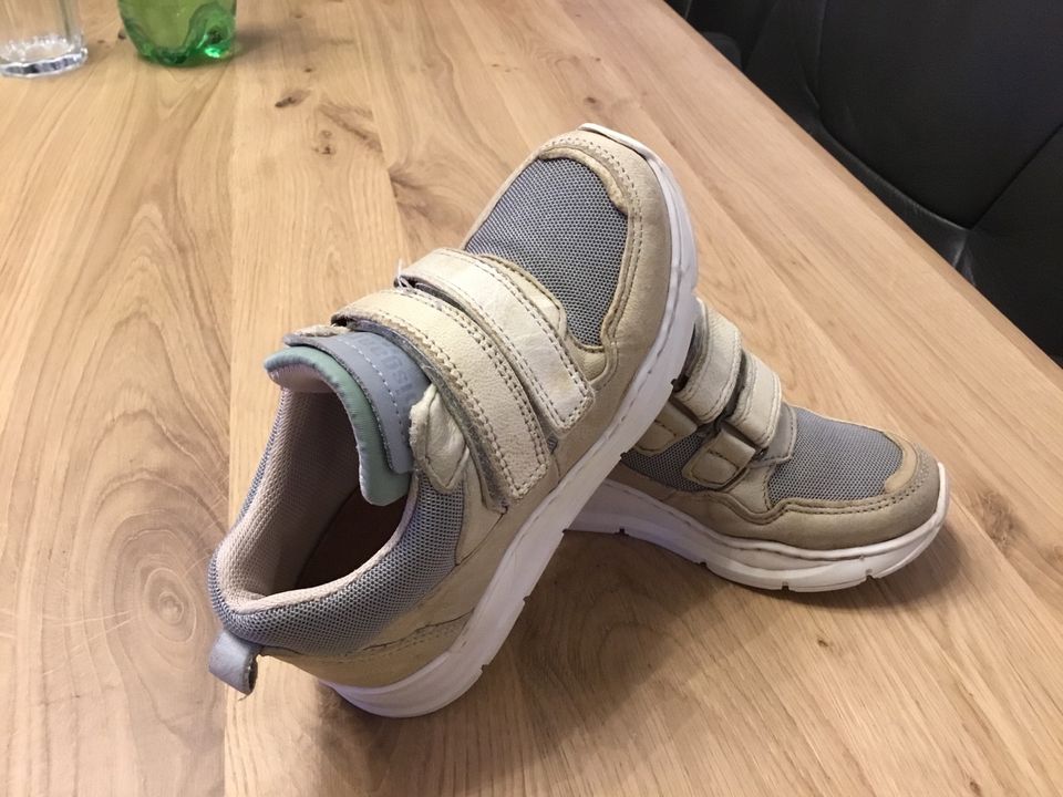 Bisgaard Unisex Kinder Sneaker Gr.28 beige Leder in Georgsmarienhütte